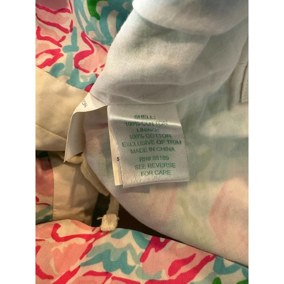 Lilly Pulitzer Delia Tie Lace Up Side Shift Dress Lobstah Roll Lobster Size 4 - Picture 8 of 14